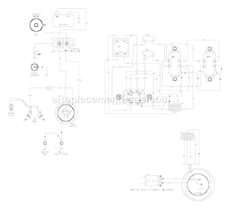 Page E Diagram and Parts List for 030205-0  Briggs and Stratton Generator